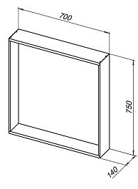 Allen Brau Зеркало Reality 70 1.32017.03 латунь браш – фотография-7