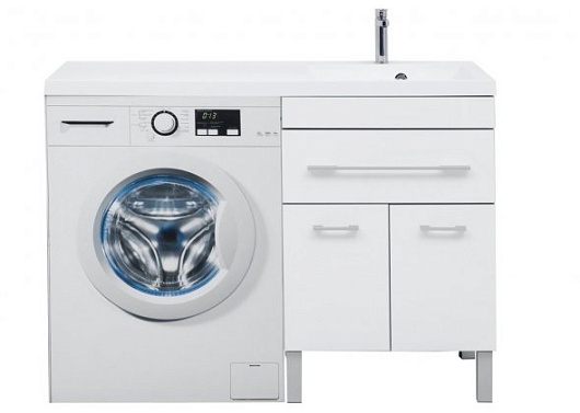 Aquanet Тумба с раковиной Верона 120 R напольная белая – фотография-8