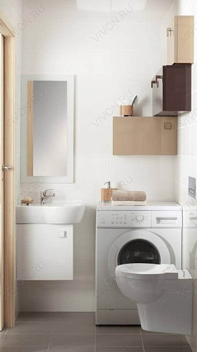 Cersanit Раковина Nano 50 L ассиметричная – картинка-3