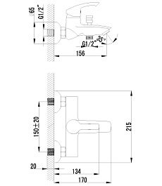 Lemark Смеситель "plus Strike LM1102C" для ванны – фотография-2