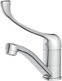 Lemark Смеситель для раковины Project LM4637C с локтевой ручкой хром – фотография-1