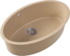 Florentina Мойка кухонная Вега Овал 770 бежевая – фотография-2