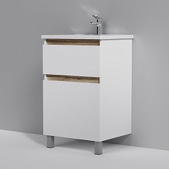 Am.Pm Тумба с раковиной X-Joy 55 белый глянец, напольная – фотография-5