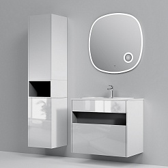 Am.Pm Тумба с раковиной Func 80 подвесная белая глянцевая – фотография-11