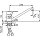 Frap Смеситель для кухни H28 F4928-B хром – фотография-4