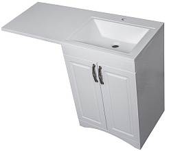 Style Line Мебель для ванной Даллас классик 120 Люкс R, белая, PLUS – фотография-4