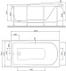 Am.Pm Каркас для ванны Like 150x70 – фотография-4