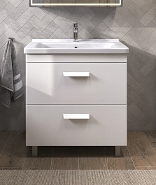 Vigo Тумба под раковину Nova 2-800 2 ящика белая – фотография-3