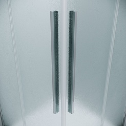 Grossman  Душевой уголок Galaxy 120x80x195 профиль хром стекло шиншилла – фотография-10