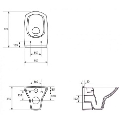 Cersanit Комплект: инсталляция W3710AA 4 в 1 + унитаз Carina new clean on slim lift – фотография-4