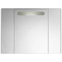 Водолей Зеркальный шкаф "Флорена 100" белый