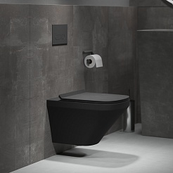 Grossman Унитаз подвесной GR-4440BMS черный матовый – фотография-4