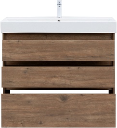 Aquanet Тумба под раковину Nova Lite 100 дуб рустикальный – фотография-6