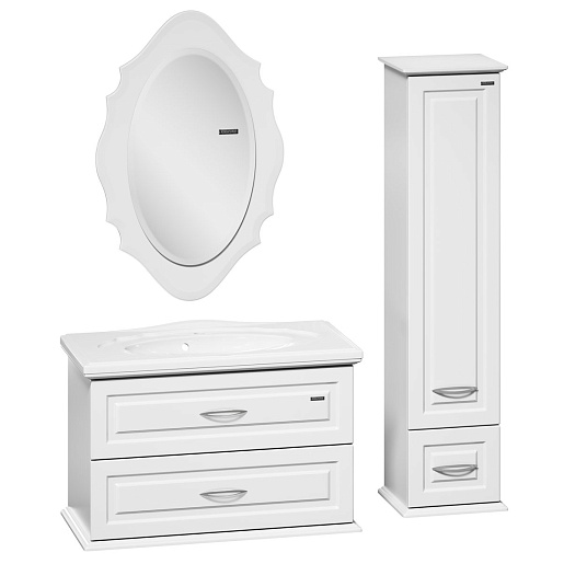  Зеркало для ванной Mero 80/100 белое – фотография-6