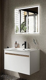 Sancos Мебель для ванной Smart 80 белый глянец – фотография-1