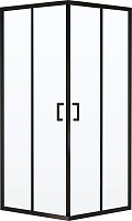 RGW Душевой уголок Passage PA-030B 80x80 профиль черный стекло матовое сатинат