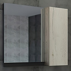 Comforty Зеркальный шкаф Бонн 90 дуб дымчатый – фотография-1