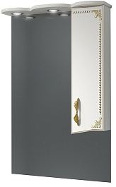 Какса-а Мебель для ванной Классик-Д 65 белый/золото, подсветка – фотография-2