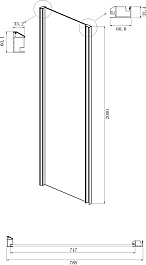 Ambassador  Душевой уголок Intense 140x80 110022203IBB-80IBB – фотография-4