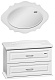  Тумба с раковиной Mero 100 белая – картинка-12