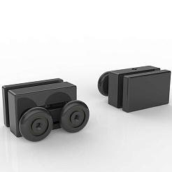 Black&White Душевой уголок Stellar Wind S872 Black 100x100 – фотография-5