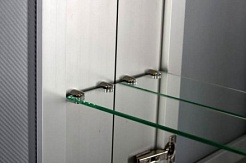 De Aqua Мебель для ванной Форма 80, зеркало-шкаф Алюминиум – фотография-10