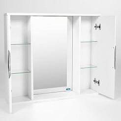 Viant Мебель для ванной Лима 80 Erica 3 дверки белая – фотография-12