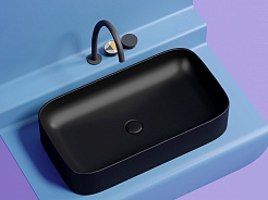 Ceramicanova Мебельная раковина Element 70 CN6054MB чёрный матовый – фотография-8