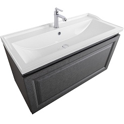 Cezares Тумба с раковиной Giubileo 100 подвесная титан – фотография-3