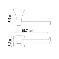 WasserKRAFT Держатель туалетной бумаги "Wern  K-2596" – фотография-3