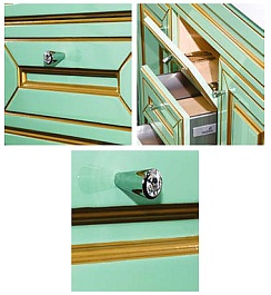 Misty Тумба с раковиной Vena 105 салатовая патина – фотография-3