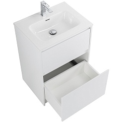 BelBagno Мебель для ванной Kraft 60 напольная Bianco Opaco раковина BB600ETL – фотография-18