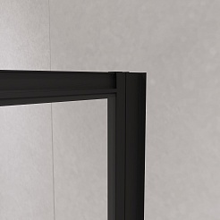 RGW Душевой уголок Passage PA-146B 120x80 профиль черный стекло прозрачное – фотография-4