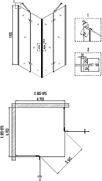 Niagara Душевой уголок Nova NG-6813-08 Black – фотография-2