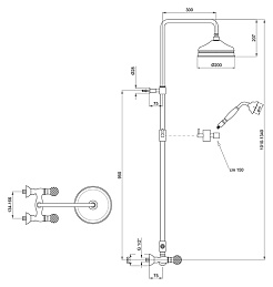 Webert Душевая система Karenina KA760405015 хром – фотография-5