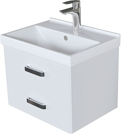Mixline Мебель для ванной Стив 60 L подвесная белая – фотография-4