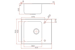 Zorg Кухонная мойка "Inox Glass" GL-5061-WHITE – фотография-2