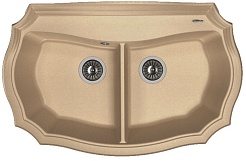 Florentina Мойка гранитная Эмилия 870 бежевый – фотография-1