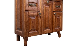 Водолей Мебель для ванной Дубини 85 орех – фотография-5