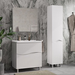 Volna Тумба с раковиной Volna 80.2Y белая – фотография-13