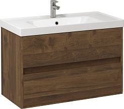 Водолей Мебель для ванной Грейс 90 подвесная дуб хантон – фотография-3