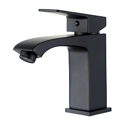 Frap Смеситель для раковины H76 F1076-6 черный – фотография-1