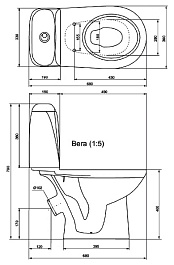 Jika Унитаз-компакт Vega 2451.4 – фотография-3