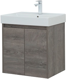 Aquanet Мебель для ванной Nova Lite 60 2 дверцы подвесная дуб рошелье – фотография-6