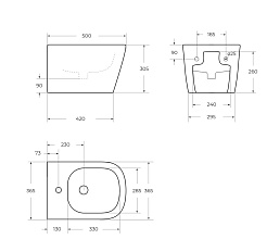 BelBagno Биде подвесное Albano BB120BH – фотография-6