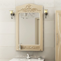  Зеркало для ванной "Vittoria" ваниль – фотография-1