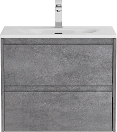 BelBagno Тумба с раковиной Kraft 39 60 подвесная Cemento Grigio с раковиной BB-8099-3-60 – фотография-2