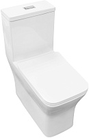 Azario Унитаз-моноблок Vero AZ-8608 безободковый с бачком с сиденьем микролифт белый