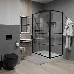 Niagara Душевой уголок Nova NG-0220-08 BLACK – фотография-3