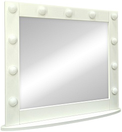 Continent Зеркало гримерное 800x700 белое – фотография-5